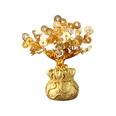 개업용품 코코넷 황금 돈나무 오브제 35E25-125, 단일색상