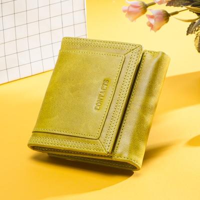 명품지갑사이트 여성지갑 Contacts Genuine Leather Fashion Wallet Women Coin Purse Small Money Bag Credit Card Holder Wal