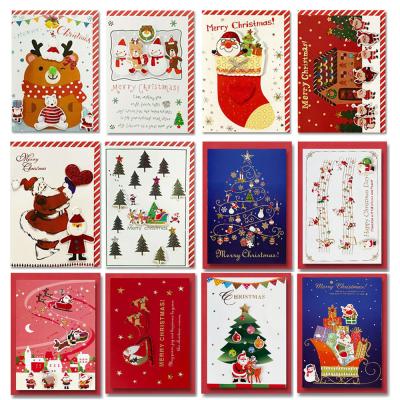 크리스마스카드 영원 1000 크리스마스 카드 12종 세트 E10-2&6, 혼합색상, 1세트