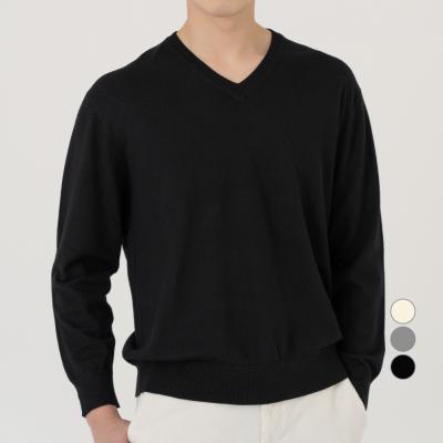 브이넥 시티파이 남성용 기본 브이 넥 니트 스웨터