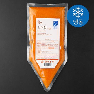 성게알 [로켓프레시] 고래미 청어알 스칼렛 (냉동), 300g, 1개