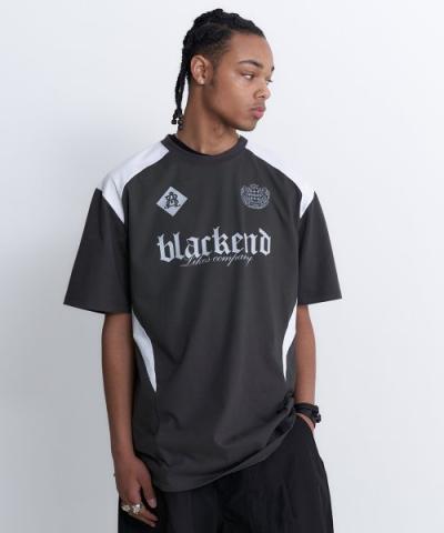 엠엘비반팔티 BLACKEND Football T-Shirts Charcoal