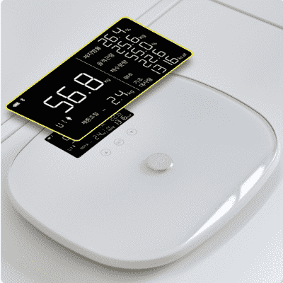 체지방체중계 요아이 한글 LCD 체지방 체중계 가정용 YSS-221FWH
